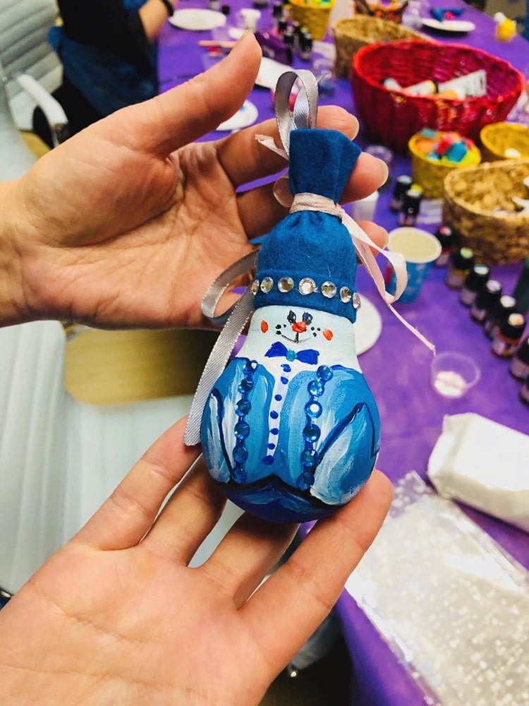 Мастер-класс Создание новогодних игрушек из лампочек